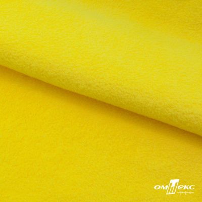 Флис DTY 14-0760, 240 г/м2, шир. 150 см, цвет яркий желтый - купить в Каменске-Шахтинском. Цена 640.46 руб.