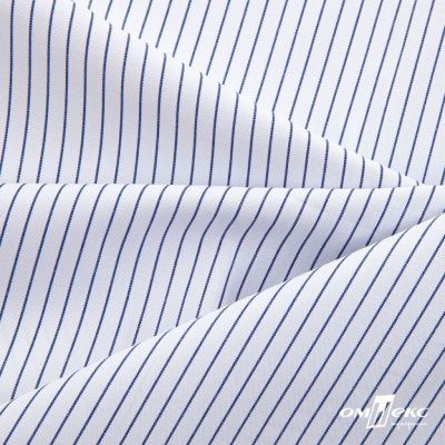 Ткань сорочечная Ронда, 115 г/м2, 58% пэ,42% хл, шир.150 см, цв.4-синяя, (арт.114) - купить в Каменске-Шахтинском. Цена 306.69 руб.