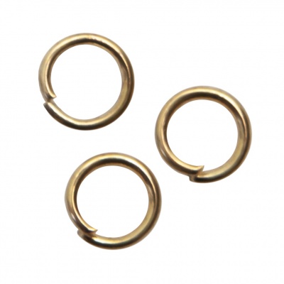 Кольцо  соединительное для бижутерии 5 мм, цв.-золото - купить в Каменске-Шахтинском. Цена: 0.44 руб.