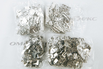 Крючки брючные 4 шипа "Стром" 144 шт. никель - купить в Каменске-Шахтинском. Цена: 383.97 руб.