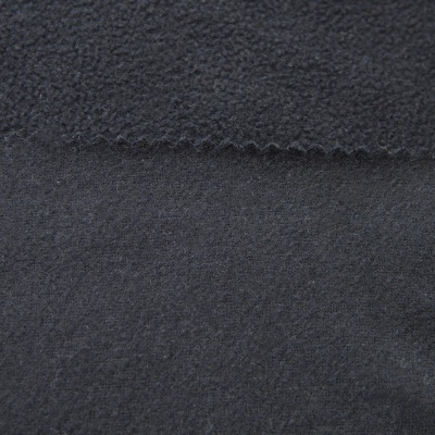 Флис DTY, 130 г/м2, шир. 150 см, цвет чёрный - купить в Каменске-Шахтинском. Цена 694.22 руб.