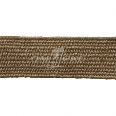 Тесьма отделочная полипропиленовая плетеная эластичная #2, шир. 40мм, цв.- соломенный - купить в Каменске-Шахтинском. Цена: 50.99 руб.