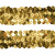Тесьма с пайетками D16, шир. 30 мм/уп. 25+/-1 м, цвет золото - купить в Каменске-Шахтинском. Цена: 1 087.39 руб.