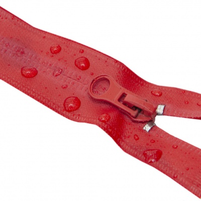 Молния водонепроницаемая PVC Т-7, 90 см, разъемная, цвет (820) красный - купить в Каменске-Шахтинском. Цена: 61.18 руб.