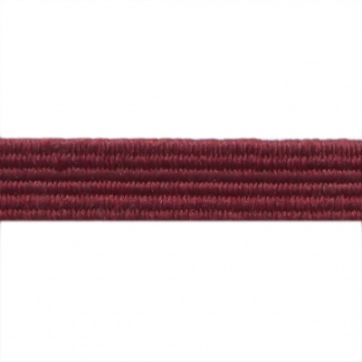 Резиновые нити с текстильным покрытием, шир. 6 мм ( упак.30 м/уп), цв.- 88-бордо - купить в Каменске-Шахтинском. Цена: 155.22 руб.