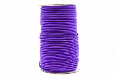 0370-1301-Шнур эластичный 3 мм, (уп.100+/-1м), цв.175- фиолет - купить в Каменске-Шахтинском. Цена: 459.62 руб.