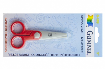 Ножницы G-508 детские 130 мм - купить в Каменске-Шахтинском. Цена: 118.32 руб.