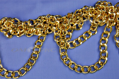 Цепь металл декоративная №11 (17*13) золото (10+/-1 м)  - купить в Каменске-Шахтинском. Цена: 1 341.87 руб.