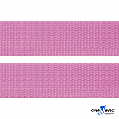 Розовый- цв.513-Текстильная лента-стропа 550 гр/м2 ,100% пэ шир.30 мм (боб.50+/-1 м) - купить в Каменске-Шахтинском. Цена: 475.36 руб.