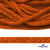 Шнур плетеный d-6 мм, 70% хлопок 30% полиэстер, уп.90+/-1 м, цв.1066-апельсин - купить в Каменске-Шахтинском. Цена: 588 руб.