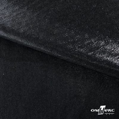 Трикотажное полотно голограмма, шир.140 см, #602 -чёрный/чёрный - купить в Каменске-Шахтинском. Цена 385.88 руб.