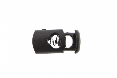 8021 Фиксатор пластиковый "Цилиндр", 20х10 мм, цвет чёрный - купить в Каменске-Шахтинском. Цена: 1.29 руб.