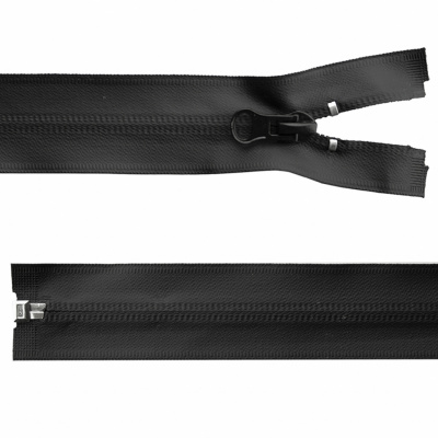 Молния водонепроницаемая PVC Т-7, 100 см, разъемная, цвет чёрный - купить в Каменске-Шахтинском. Цена: 61.89 руб.