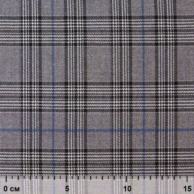 Ткань костюмная "Клер" 80% P, 16% R, 4% S, 200 г/м2, шир.150 см,#3 цв-серый/синий - купить в Каменске-Шахтинском. Цена 412.02 руб.