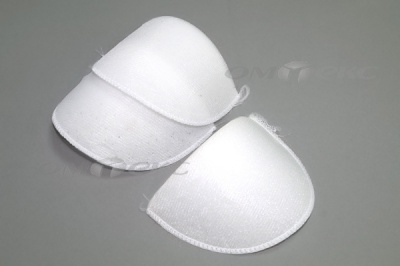Плечевые накладки ОВ-10, обшитые, цвет белый - купить в Каменске-Шахтинском. Цена: 16.83 руб.
