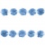 Тесьма плетеная "Рюш", упак. 9,14 м, цвет голубой - купить в Каменске-Шахтинском. Цена: 45.87 руб.