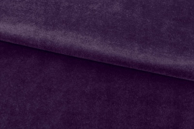 Бархат стрейч, 240 гр/м2, шир.160см, (2,4 м/кг), цвет 27/фиолет - купить в Каменске-Шахтинском. Цена 886.02 руб.