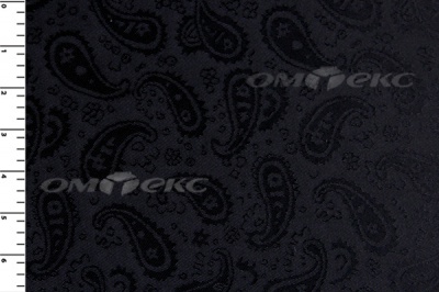 Ткань подкладочная жаккард Р14098, чёрный, 85 г/м2, шир. 150 см, 230T - купить в Каменске-Шахтинском. Цена 166.45 руб.