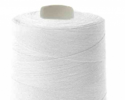Швейные нитки (армированные) 28S/2, нам. 2 500 м, цвет белый - купить в Каменске-Шахтинском. Цена: 148.95 руб.