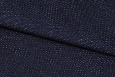 Ткань джинсовая №96, 160 гр/м2, шир.148см, цвет т.синий - купить в Каменске-Шахтинском. Цена 350.42 руб.