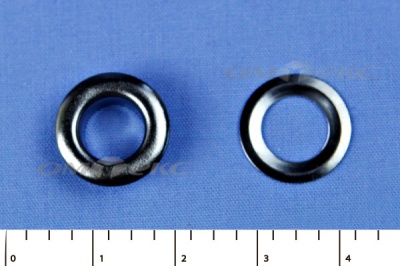 Люверсы металлические, блочка/кольцо, №5 (8 мм) упак.1000 шт- цв.никель - купить в Каменске-Шахтинском. Цена: 392 руб.