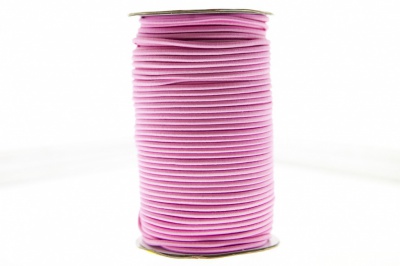 0370-1301-Шнур эластичный 3 мм, (уп.100+/-1м), цв.141- розовый - купить в Каменске-Шахтинском. Цена: 459.62 руб.
