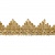 Тесьма металлизированная 0384-0240, шир. 40 мм/уп. 25+/-1 м, цвет золото - купить в Каменске-Шахтинском. Цена: 490.74 руб.