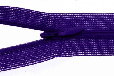 Молния потайная Т3 866, 50 см, капрон, цвет фиолетовый - купить в Каменске-Шахтинском. Цена: 8.62 руб.