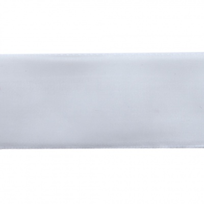 Лента бархатная нейлон, шир.25 мм, (упак. 45,7м), цв.01-белый - купить в Каменске-Шахтинском. Цена: 981.09 руб.
