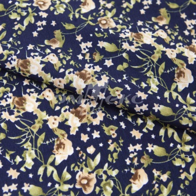 Плательная ткань "Фламенко" 1.1, 80 гр/м2, шир.150 см, принт растительный - купить в Каменске-Шахтинском. Цена 241.49 руб.