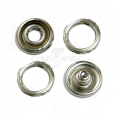 Кнопки рубашечные 10,5 мм никель New Star (кольцо) - купить в Каменске-Шахтинском. Цена: 5.80 руб.