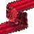 Тесьма с пайетками 3, шир. 30 мм/уп. 25+/-1 м, цвет красный - купить в Каменске-Шахтинском. Цена: 1 087.39 руб.