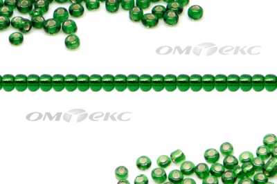 Бисер (SL) 11/0 ( упак.100 гр) цв.27В - зелёный - купить в Каменске-Шахтинском. Цена: 53.34 руб.