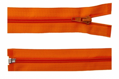 Спиральная молния Т5 849, 50 см, автомат, цвет оранжевый - купить в Каменске-Шахтинском. Цена: 13.41 руб.