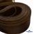 Регилиновая лента, шир.65мм, (уп.25 ярд), цв.- коричневый - купить в Каменске-Шахтинском. Цена: 499.43 руб.