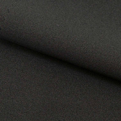 Креп стрейч Амузен, 85 гр/м2, шир.150см, цвет чёрный - купить в Каменске-Шахтинском. Цена 148.37 руб.