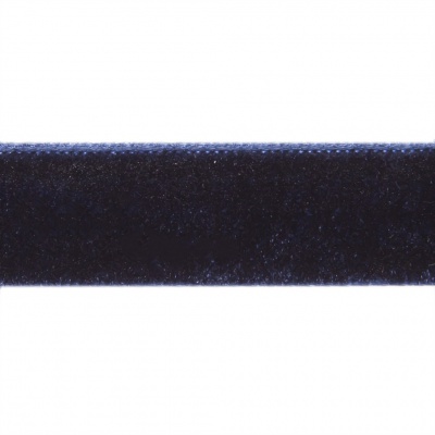 Лента бархатная нейлон, шир.12 мм, (упак. 45,7м), цв.180-т.синий - купить в Каменске-Шахтинском. Цена: 411.60 руб.