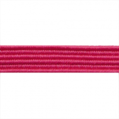 Резиновые нити с текстильным покрытием, шир. 6 мм ( упак.30 м/уп), цв.- 84-фуксия - купить в Каменске-Шахтинском. Цена: 155.22 руб.