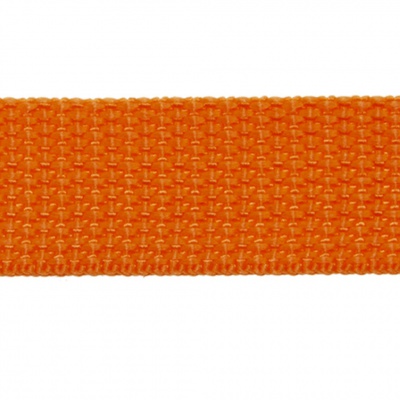 Стропа текстильная, шир. 25 мм (в нам. 50+/-1 ярд), цвет оранжевый - купить в Каменске-Шахтинском. Цена: 409.94 руб.