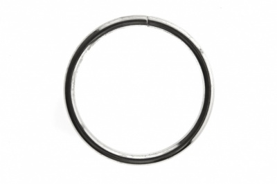 Кольцо металлическое №40 мм, цв.-никель - купить в Каменске-Шахтинском. Цена: 4.45 руб.