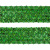 Тесьма с пайетками D4, шир. 35 мм/уп. 25+/-1 м, цвет зелёный - купить в Каменске-Шахтинском. Цена: 1 308.30 руб.