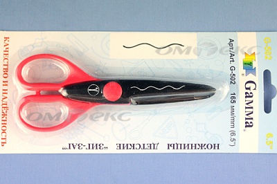 Ножницы G-502 детские 165 мм - купить в Каменске-Шахтинском. Цена: 292.21 руб.