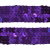 Тесьма с пайетками 12, шир. 20 мм/уп. 25+/-1 м, цвет фиолет - купить в Каменске-Шахтинском. Цена: 778.19 руб.