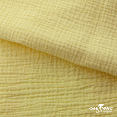 Ткань Муслин, 100% хлопок, 125 гр/м2, шир. 135 см (12-0824) цв.лимон нюд - купить в Каменске-Шахтинском. Цена 337.25 руб.