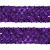 Тесьма с пайетками 12, шир. 35 мм/уп. 25+/-1 м, цвет фиолет - купить в Каменске-Шахтинском. Цена: 1 308.30 руб.