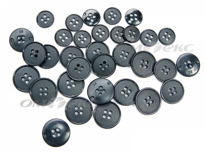 51926/15 мм (4 пр) черные пуговицы (брючные) - купить в Каменске-Шахтинском. Цена: 1.50 руб.