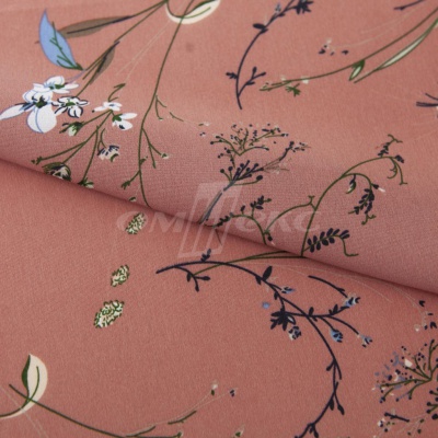 Плательная ткань "Фламенко" 2.1, 80 гр/м2, шир.150 см, принт растительный - купить в Каменске-Шахтинском. Цена 311.05 руб.