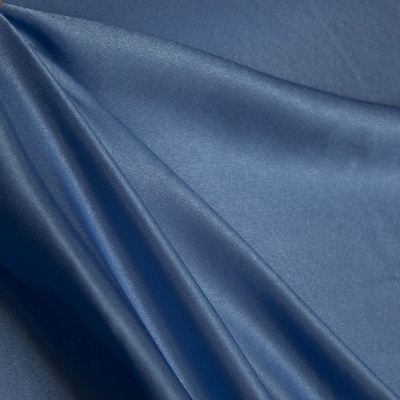 Поли креп-сатин 16-4132, 125 (+/-5) гр/м2, шир.150см, цвет голубой - купить в Каменске-Шахтинском. Цена 155.57 руб.