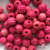 0309-Бусины деревянные "ОмТекс", 16 мм, упак.50+/-3шт, цв.023-розовый - купить в Каменске-Шахтинском. Цена: 62.22 руб.