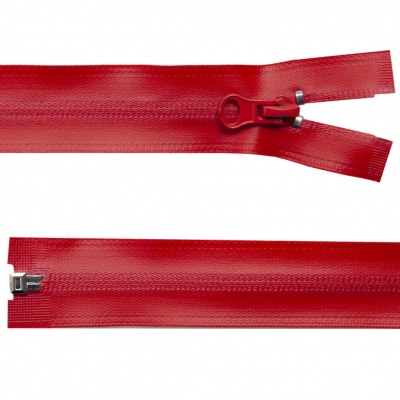 Молния водонепроницаемая PVC Т-7, 90 см, разъемная, цвет (820) красный - купить в Каменске-Шахтинском. Цена: 61.18 руб.